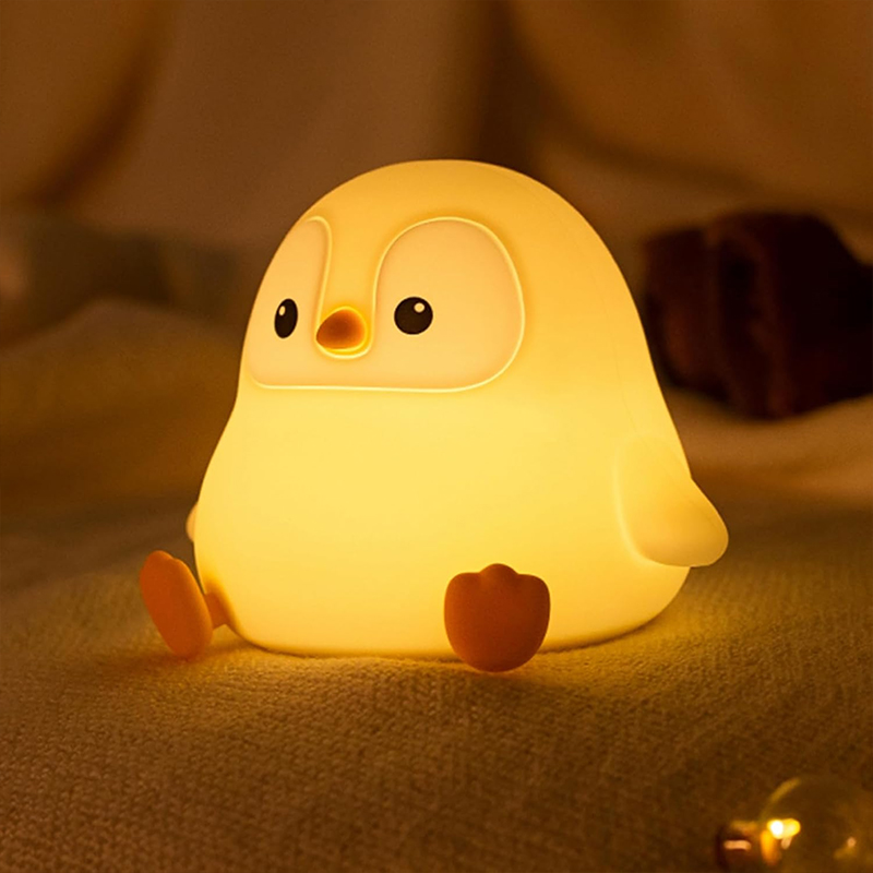 Baby Nursery Table Lamp - Lampu Tidur Penguin Lucu Silikon Lampu