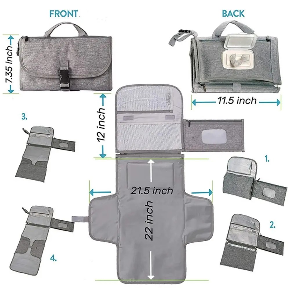 Changing Table Topper - Bantalan Pengganti Portabel untuk Tas Popok