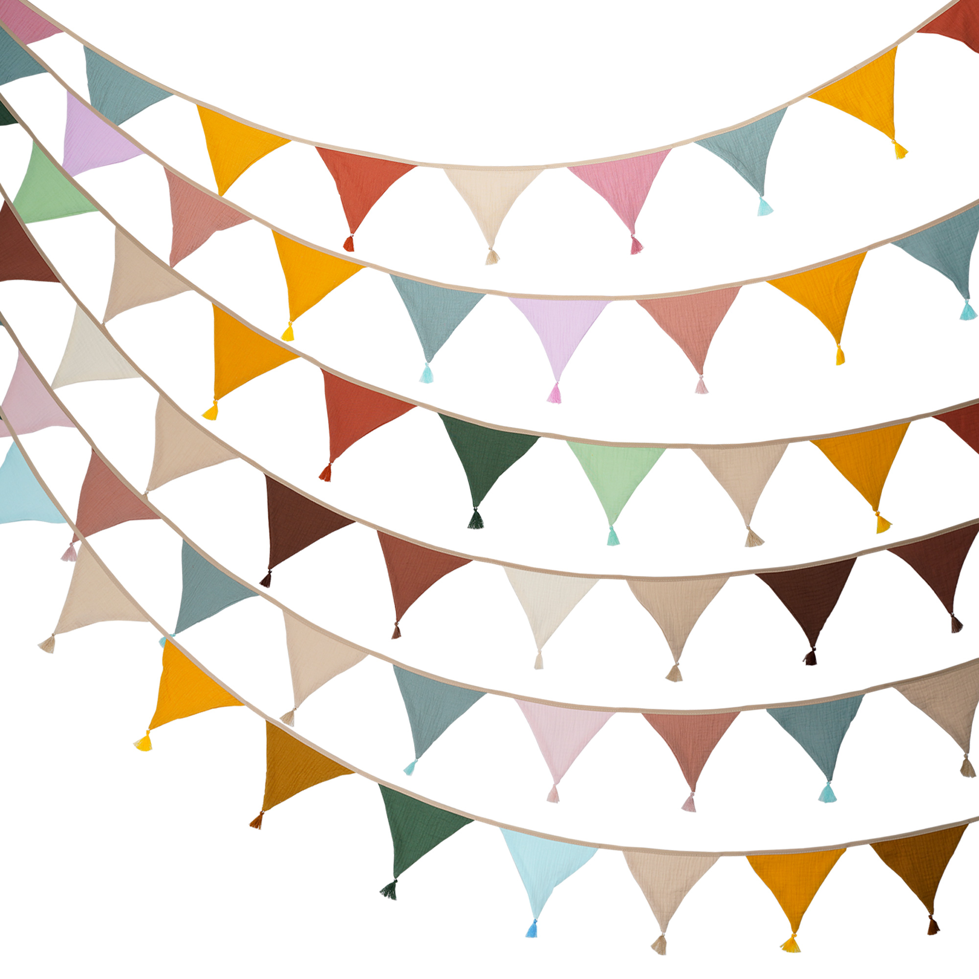 Baby Nursery Bunting - 2.6M/8.5FT Kain Hiasan Bayi 10 Bendera