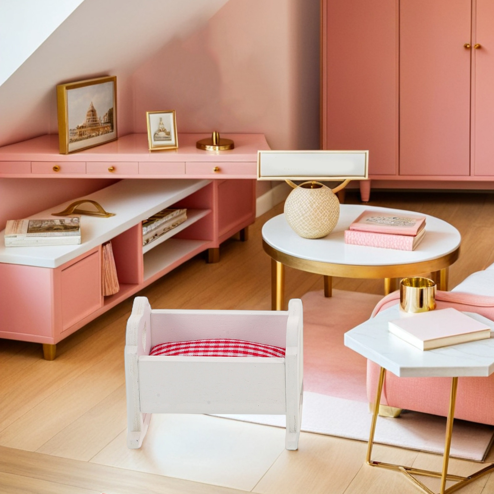Baby Nursery Furniture Sets - 3 Buah Set Furnitur Miniatur, Tempat