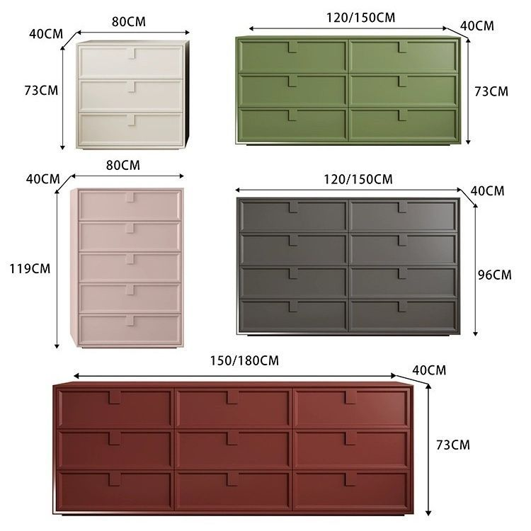 Changing Table Topper - Lemari Penyimpanan 6 Laci untuk Kamar