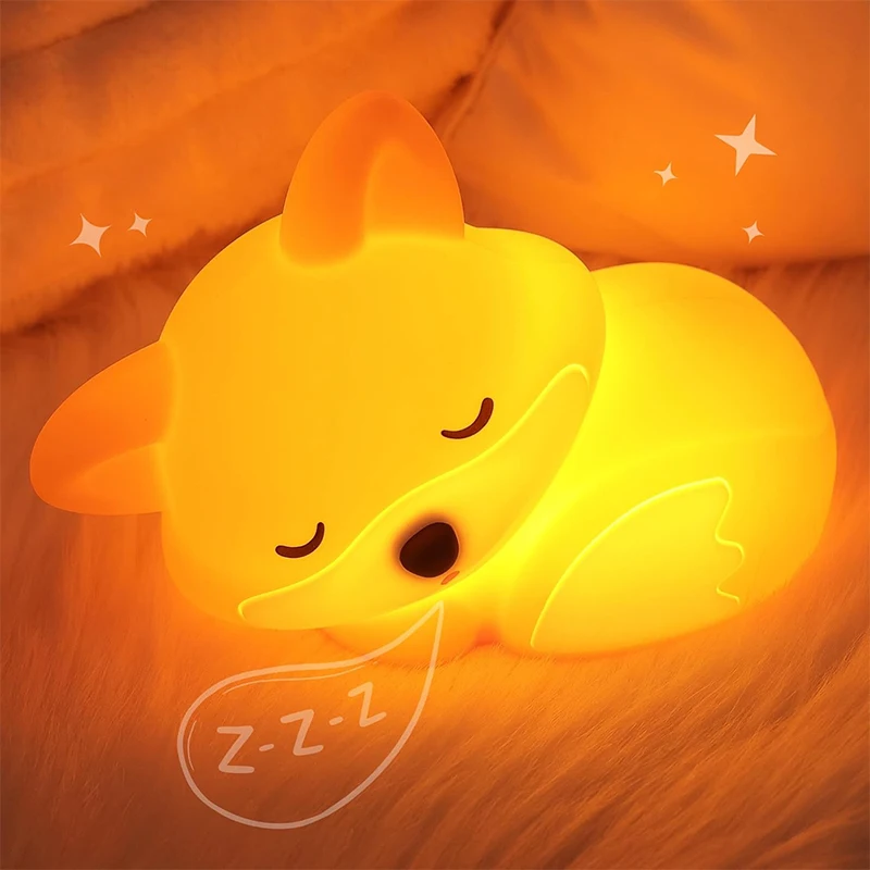 Baby Nursery Table Lamp - 1 Pak Lampu Malam Hewan Rubah