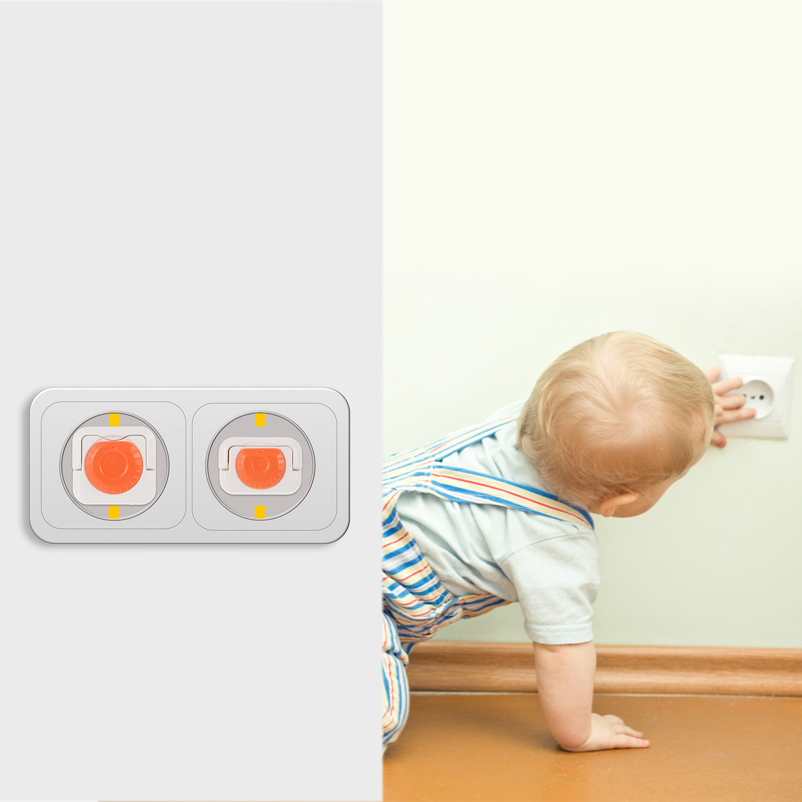 24Pcs Penutup Stopkontak Unive - Outlet Cover Childproof ulasan dan harga