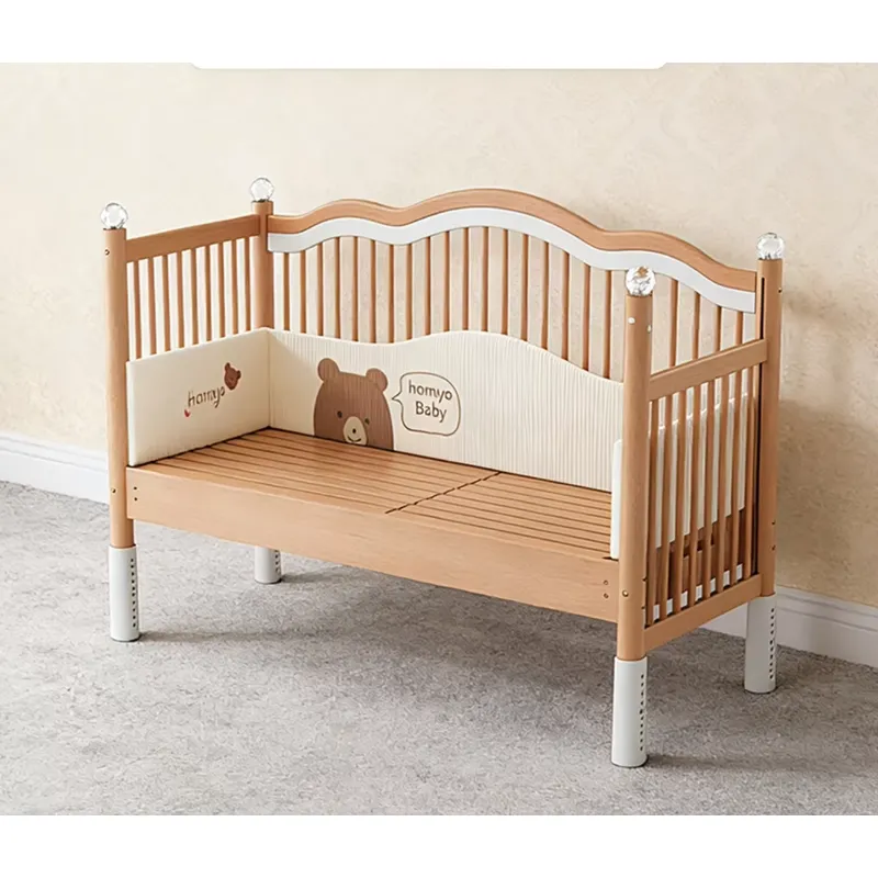 Tempat Tidur Bayi Kayu Solid M - Baby Nursery Co ulasan dan harga