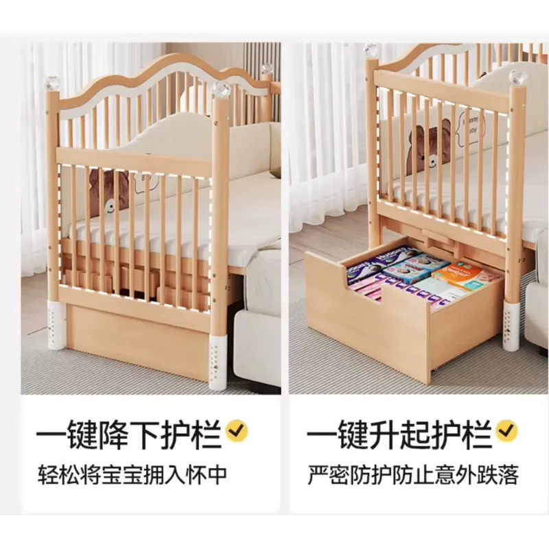 Tempat Tidur Bayi Kayu Solid M - Baby Nursery Co ulasan dan harga
