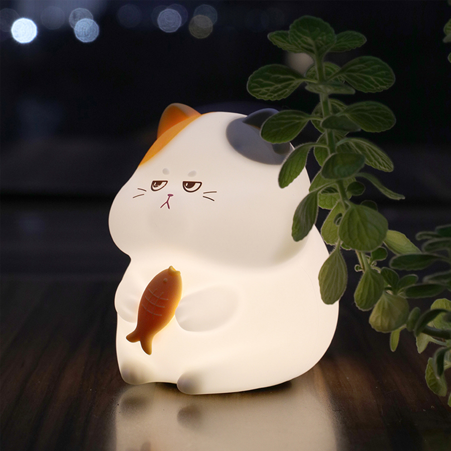 Lampu malam Led kucing silikon - Baby Nursery Table Lamp ulasan dan harga