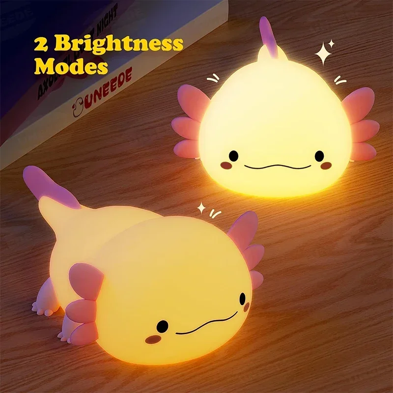 Lampu Tidur Silikon Axolotl Lu - Baby Nursery Table Lamp ulasan dan harga