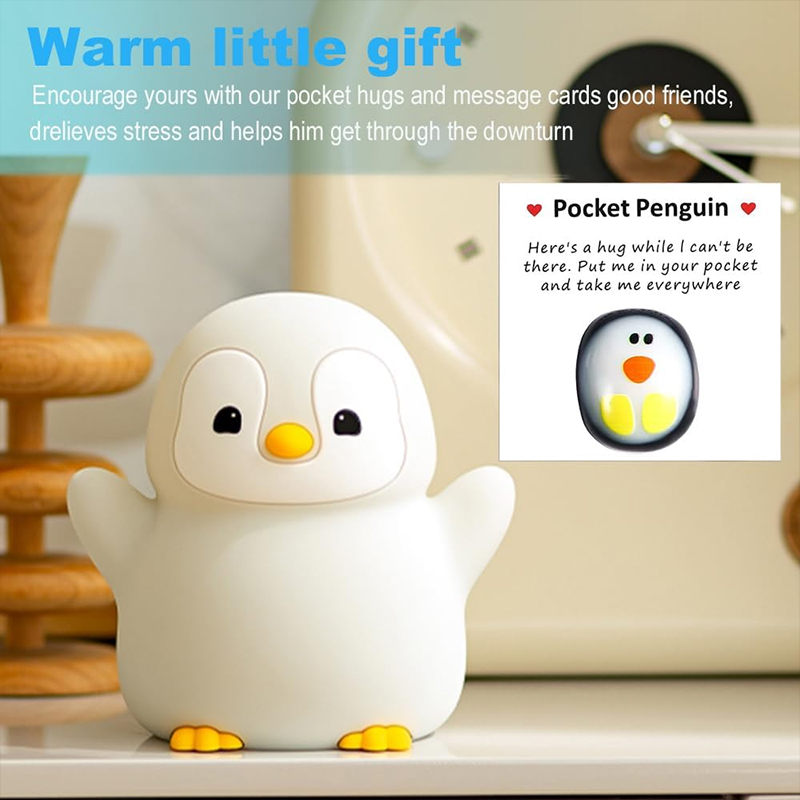 Lampu Tidur Penguin Silikon Ba - Baby Nursery Table Lamp ulasan dan harga