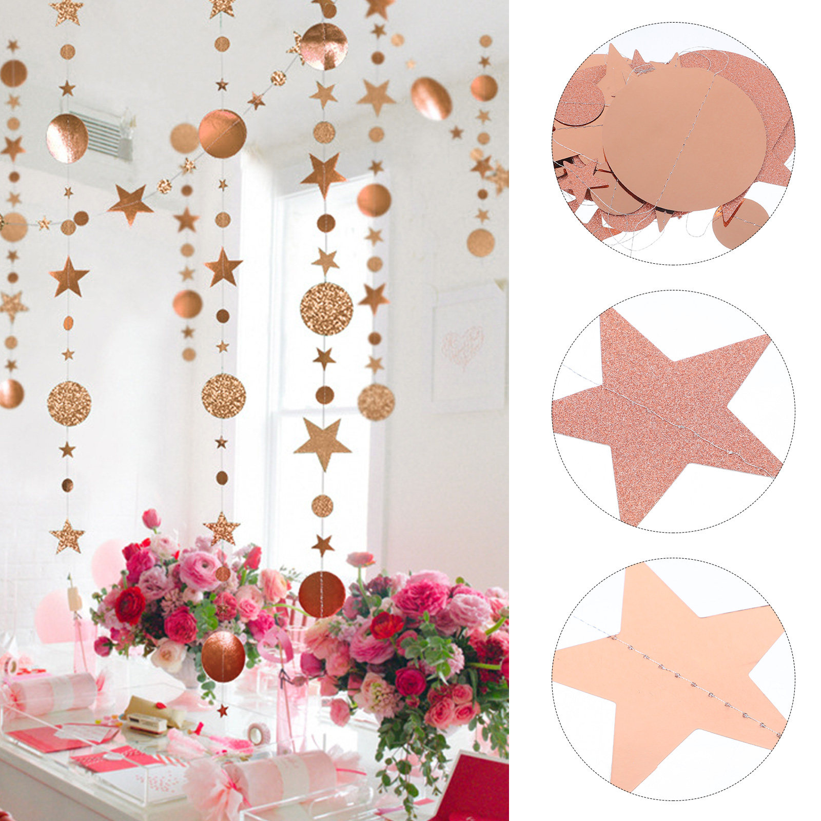 2Pcs Hiasan Garland Lingkaran  - Baby Nursery Bunting ulasan dan harga