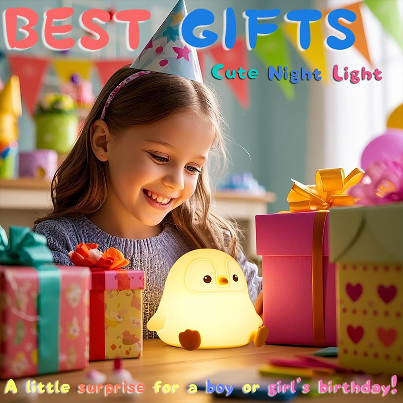 Lampu Tidur Penguin Lucu Silik - Baby Nursery Table Lamp ulasan dan harga
