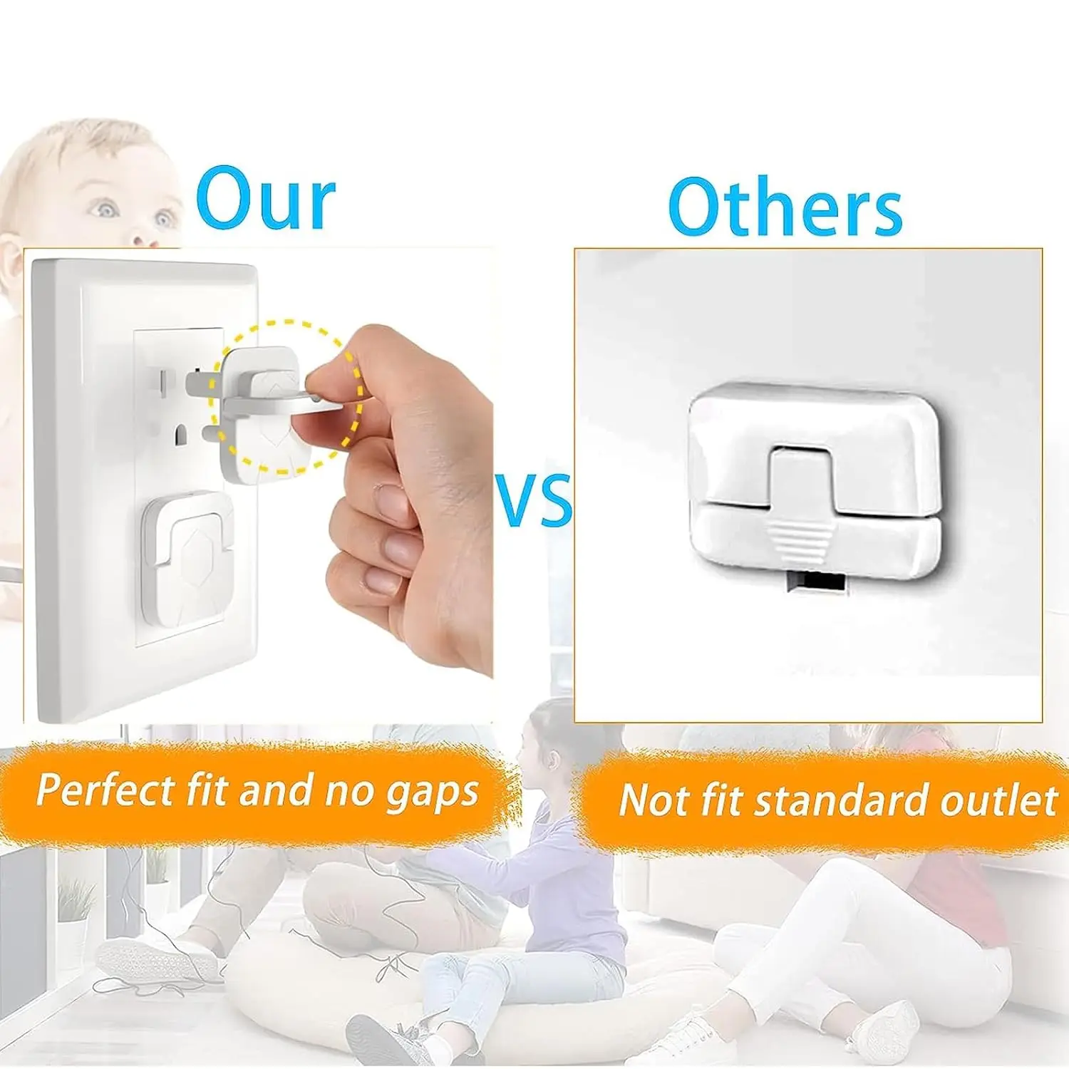 1-20 Buah Penutup Stopkontak A - Outlet Cover Childproof ulasan dan harga