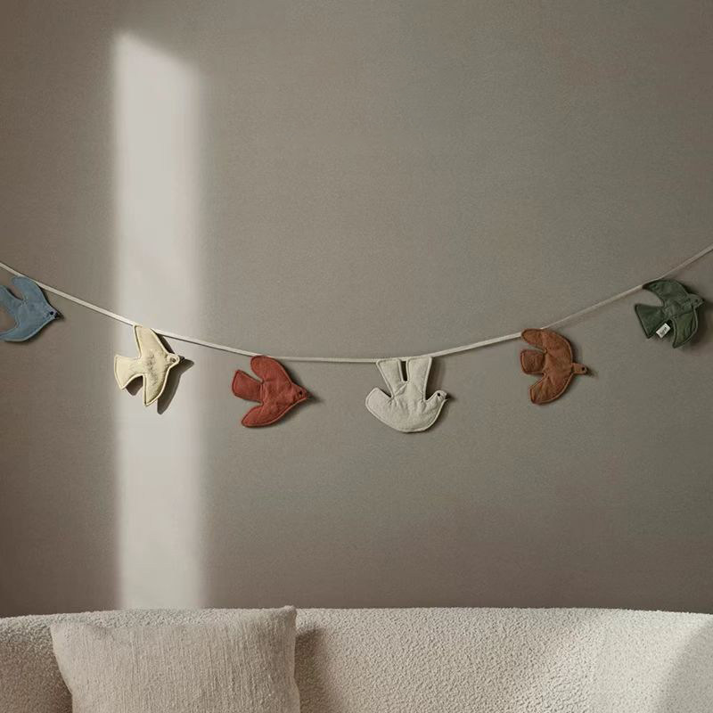 Dekorasi Gantung Burung Gaya N - Baby Nursery Bunting ulasan dan harga
