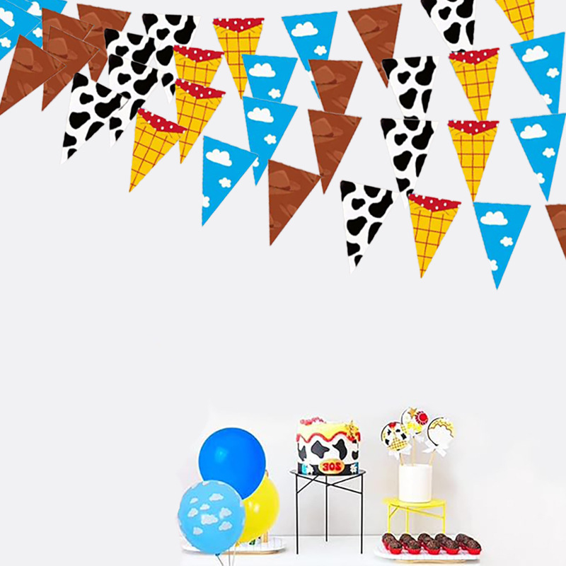 Spanduk Dekorasi Pesta Kartun  - Baby Nursery Boy ulasan dan harga