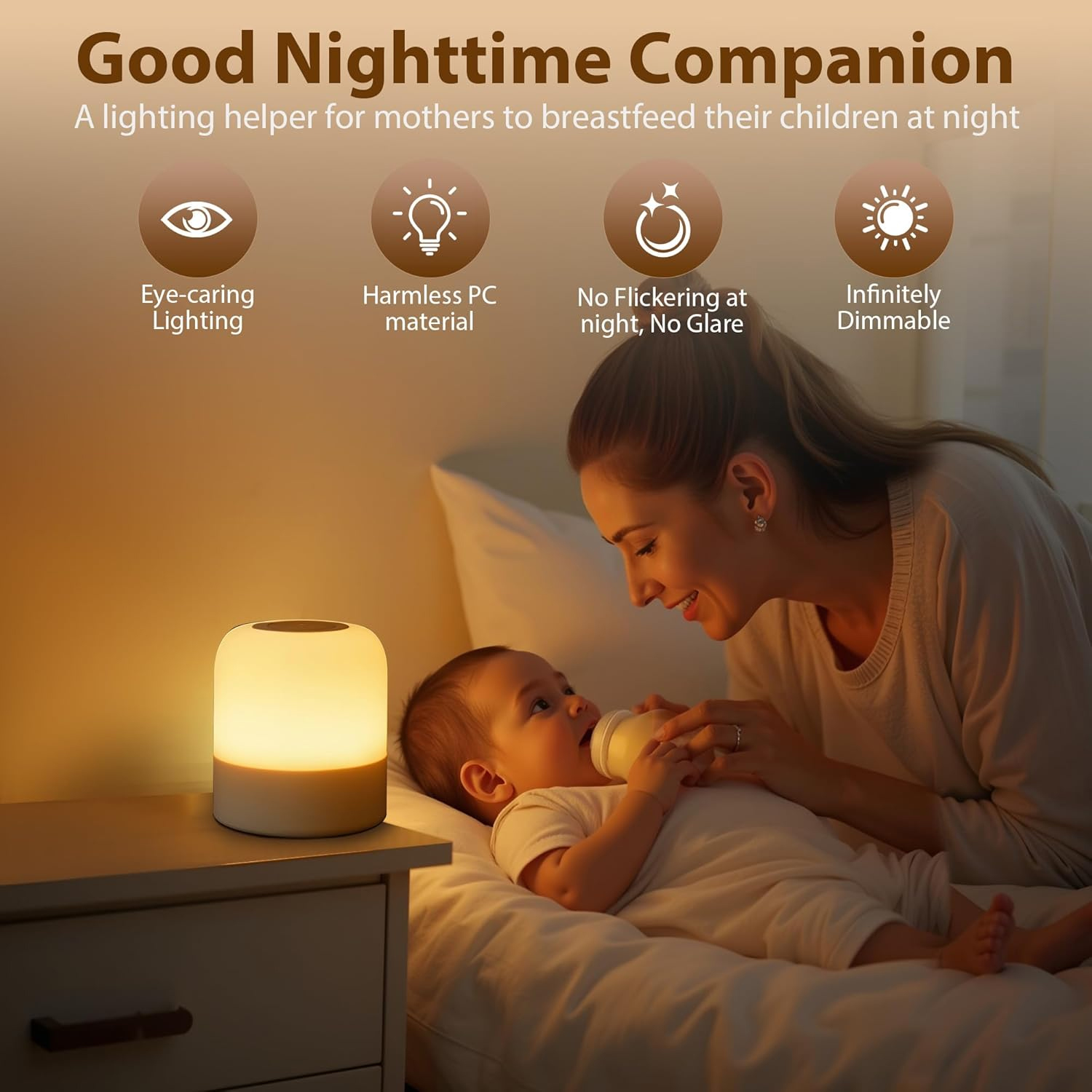 1 Buah Lampu Malam Bayi Portab - Baby Nursery Table Lamp ulasan dan harga