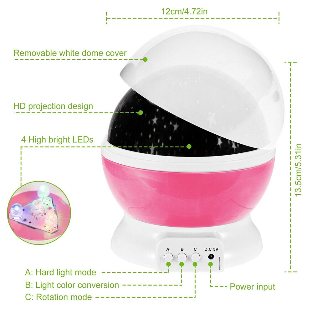 Proyektor Lampu Malam Langit B - Baby Nursery Table Lamp ulasan dan harga