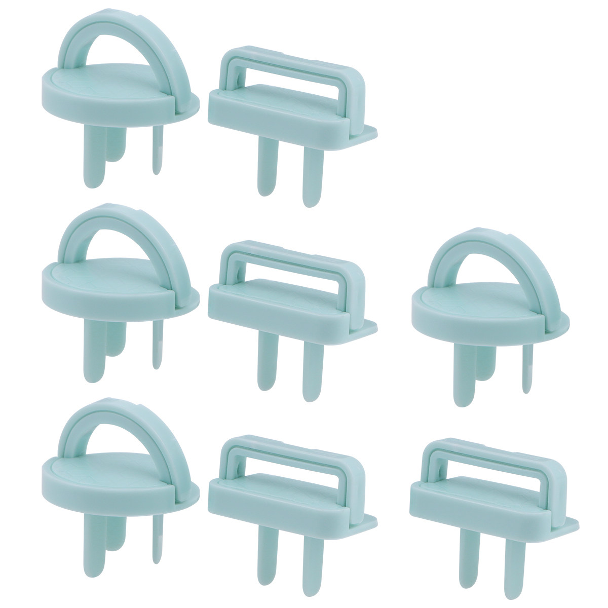 8Pcs Penutup Stopkontak Listri - Outlet Cover Childproof ulasan dan harga