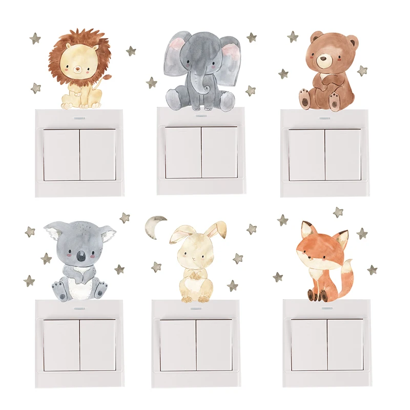 6 buah/set stiker saklar warna - Baby Nursery Furniture Sets ulasan dan harga