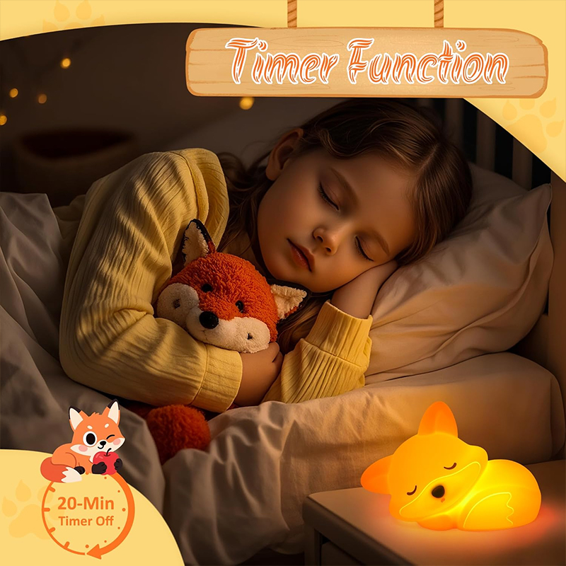 1 Pak Lampu Malam Hewan Rubah  - Baby Nursery Table Lamp ulasan dan harga