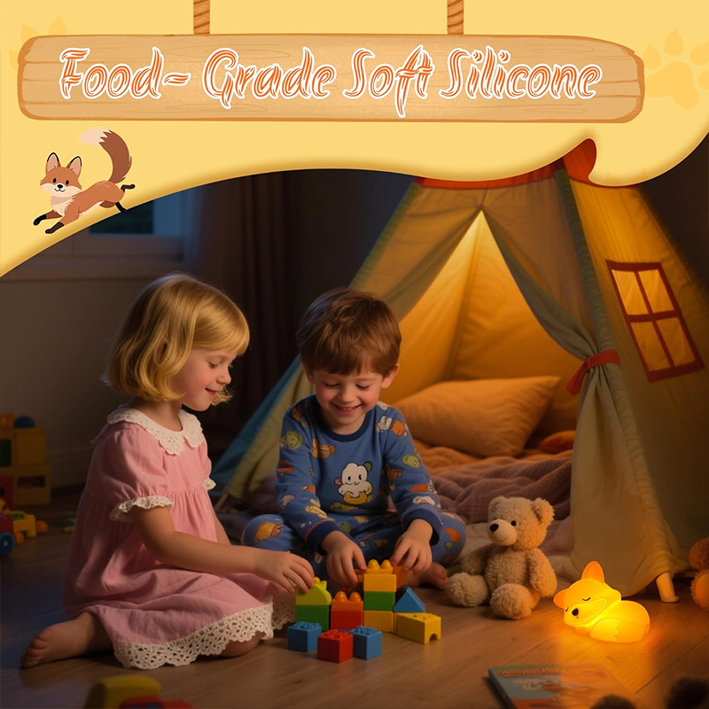 1 Pak Lampu Malam Hewan Rubah  - Baby Nursery Table Lamp ulasan dan harga